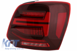 Taillights Full LED suitable for VW Polo 6R 6C 61 (2011-2017) Sequential Dynamic Turning Lights Vento Look-image-6043056