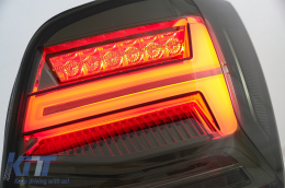 Taillights Full LED suitable for VW Polo 6R 6C 61 (2011-2017) Sequential Dynamic Turning Lights Vento Look Smoke-image-6073707