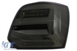 Taillights Full LED suitable for VW Polo 6R 6C 61 (2011-2017) Sequential Dynamic Turning Lights Vento Look Smoke-image-6073711