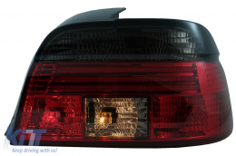 Taillights LED BAR suitable for BMW 5 Series E39 Sedan (09.1995-08.2000) Red Smoke-image-6079330