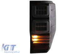 Taillights LED suitable for Ford Ranger (2012-2018) Clear with Sequential Dynamic Turning Lights-image-6068787