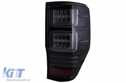 Taillights LED suitable for Ford Ranger (2012-2018) Clear with Sequential Dynamic Turning Lights-image-6068790