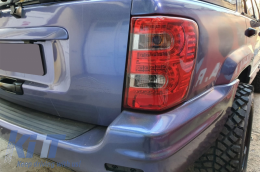 Taillights LED suitable for JEEP Grand Cherokee (1999-05.2005) Red Smoke-image-6057508