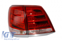 Taillights Led suitable for TOYOTA Land Cruiser FJ200 J200 (2007-2015) Red Clear-image-6014685
