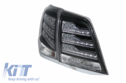 Taillights LED suitable for Toyota Land Cruiser FJ200 J200 (2007-2011) Black and White-image-6037436