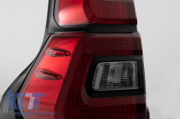 Taillights LED suitable for Toyota Land Cruiser FJ150 Prado (2010-2018) Red Clear Light Bar (2018+) Design-image-6050273