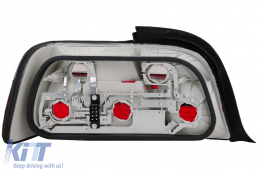 Taillights suitable for BMW 3 Series E36 Coupe Cabrio (1992 -1998) Red White-image-6078309