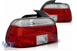 Taillights suitable for BMW 5 Series E39 Sedan (09.1995-08.2000) Red Clear - TLBME39RCTT