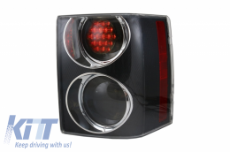 Taillights suitable for Land Range Rover Vogue III L322 (2002-2009) Halogen Bulb Supercharged Design Facelift Smoke Edition-image-6039137