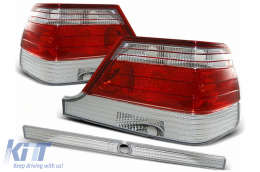 Taillights suitable for Mercedes S-Class W140 Sedan (1995-10.1998) Red Clear - TLMBW140RC