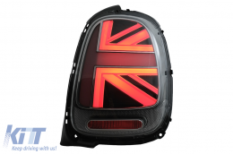 Taillights suitable for MINI ONE F55 F56 F57 3D 5D Convertible (2014-2018) JCW Design Red Smoke-image-6056131