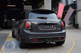 Taillights suitable for MINI ONE F55 F56 F57 3D 5D Convertible (2014-2018) JCW Design Red Smoke-image-6056152