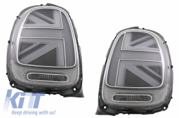 Taillights suitable for MINI ONE F55 F56 F57 3D 5D Convertible (2014-2018) JCW Design Silver-image-6056113