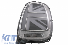 Taillights suitable for MINI ONE F55 F56 F57 3D 5D Convertible (2014-2018) JCW Design Silver-image-6056114