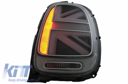 Taillights suitable for MINI ONE F55 F56 F57 3D 5D Convertible (2014-2018) JCW Design Silver-image-6056116