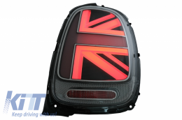 Taillights suitable for MINI ONE F55 F56 F57 3D 5D Convertible (2014-2018) JCW Design Silver-image-6056124