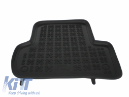 Tapis Sol Caoutchouc Pour Mercedes C-Class W204 07-14 Rubber Noir Sans Odeur--image-5999529