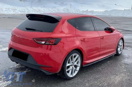 Tappo spoiler sul tetto per Seat Leon 5F Mk3 5 Porte Hatchback 2012-2019 Nero Lucido-image-6096016