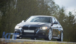 Teljes karosszéria BMW 3 Series F30 (2011-2014) & F30 LCI Facelift (2015-up) M-Performance Design Dupla iker kimenet levegő diffúzorral-image-6033743