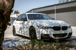 Teljes karosszéria BMW 3 Series F30 (2011-2014) & F30 LCI Facelift (2015-up) M-Performance Design Dupla iker kimenet levegő diffúzorral-image-6070067