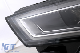 
Teljes LED első lámpa Audi A3 8V facelift előtti (2013-2016) modellekhez, Xenon dizájn, dinamikus Irányjelzők-image-6082476