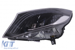 Teljes LED Első Lámpa Mercedes V-osztály W447 2016-2020 modellekhez, fekete-image-6103297