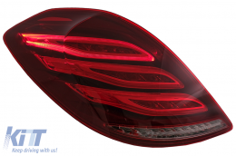 
Teljes LED Hátsó lámpa Mercedes S-osztály W222 (2013-2017) modellekhez, futófényes Irányjelzők, Facelift Dizájn-image-6074807