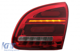 Teljes LED hátsó lámpák Porsche Cayenne 958 E2 92A facelift előtti (2010-2015) modellekhez, Piros fehér-image-6090911