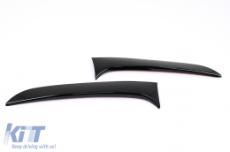 Tronco Finestra Retro Pinna Spoiler per BMW Serie 1 F20 F21 2011-2019 Nero lucido-image-6100619