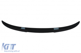 Trunk Boot Lip Spoiler with Rear Bumper Spoiler Valance Diffuser Double Outlet suitable for BMW 3 Series F30 (2011-2019) M4 CSL Performance Design Piano Black-image-6055959