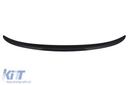 Trunk Boot Lip Spoiler with Rear Bumper Spoiler Valance Diffuser Double Outlet suitable for BMW 3 Series F30 (2011-2019) M4 CSL Performance Design Piano Black-image-6055960