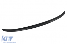 Trunk Boot Lip Spoiler with Rear Bumper Spoiler Valance Diffuser Double Outlet suitable for BMW 3 Series F30 (2011-2019) M4 CSL Performance Design Piano Black-image-6055961