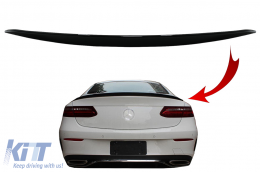 Trunk Boot Spoiler suitable for Mercedes E-Class C238 Coupe (2016-up) Piano Black - TSMBC238PB