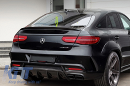 Trunk Boot Spoiler suitable for Mercedes GLE Coupe C292 (2015-2019) Piano Black-image-6044135