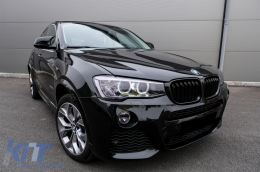 Trunk Boot Spoiler with Mirror Covers suitable for BMW X6 F16 (2015-2019) Sport Performance Design Piano Black-image-6081542