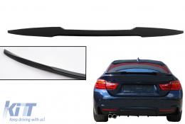 Trunk Spoiler suitable for BMW 4 Series Gran Coupe F36 (2014-2019) M4 Design Black-image-6101773