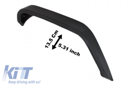 Tube Flat Parafanghi Posteriore in acciaio 13,5cm per Jeep Wrangler Rubicon JK-image-6022419