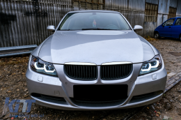 
U-LED 3D első lámpa BMW 3 E90 Limousine E91 Touring (03.2005-08.2008) balkormányos modellekhez, fekete-image-6099673