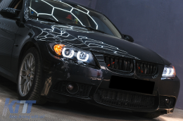 U-LED 3D Scheinwerfer Xenon für BMW 3 E90 Limo E91 Touring 03.05-08.08 LHD Schwarz-image-6104616