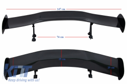 Universal Ajustable Alerón maletero GT Diseño Carbono real-image-6042829