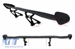 Universale Regolabile Ala spoiler bagagliaio GT Design vero carbonio-image-6042840