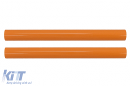 Комплект V-образна скоба Орнаменти Решетка ивици Вложки Облицовка подходяща за BMW 1 2 3 4 5 6 7 Series Оранжево-image-6095481