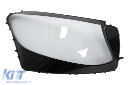 Verres lentille de phares pour Mercedes GLC X253 C253 2015-2018 optique verre clair-image-6098366