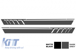 Vinile adesivo decalcomanie laterali Grigio scuro per MERCEDES classe G W463 1989-2017-image-6020133