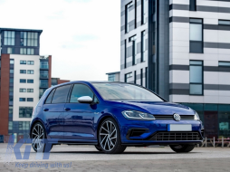 Vordere Stoßstange für VW Golf 7.5 VII Facelift 17-20 GTI R Look Gitter Chrom-image-6063101