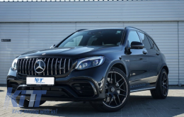 Vorderer Mittelgrill für MERCEDES GLC X253 C253 2015-2018 GT R Panamericana Look-image-6031967