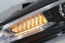 Фарове подходящи за VW Polo MK5 6R 6C 61 (2011-2017) LED Light Bar Devil Eye Look RHD-image-6077521