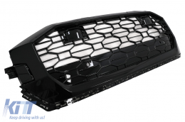 Zentraler Frontgrill für Audi Q8 2018+ Sport Design Glänzend Schwarz-image-6092169