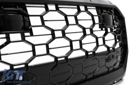 Zentraler Frontgrill für Audi Q8 2018+ Sport Design Glänzend Schwarz-image-6092171