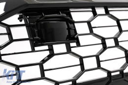 Zentraler Frontgrill für Audi Q8 2018+ Sport Design Glänzend Schwarz-image-6092172